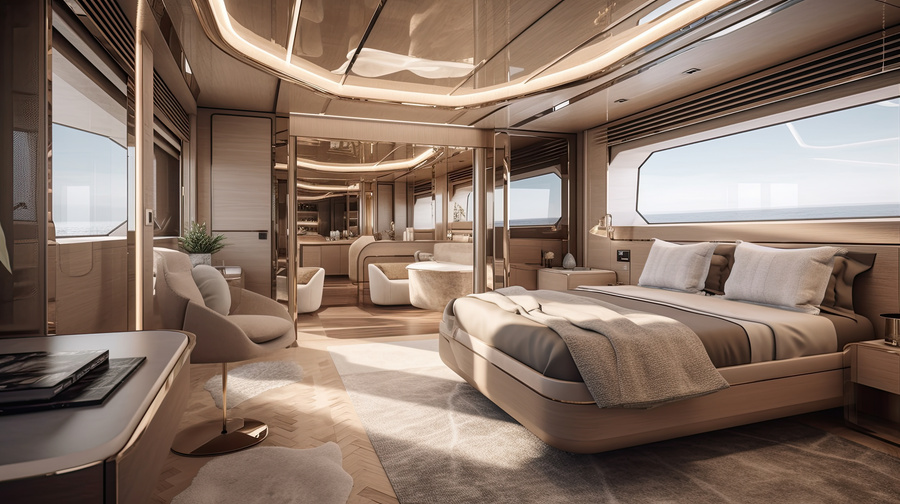 yatch interior design done by experts