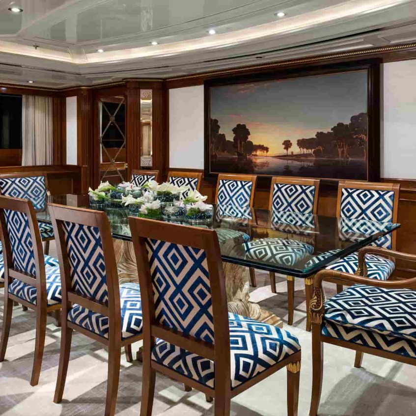 dining table with beautiful interior